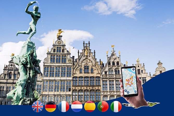 Antwerp: City Walk with Audio Guide in 7 Languages on your Phone - A low-cost way to meet central Antwerp