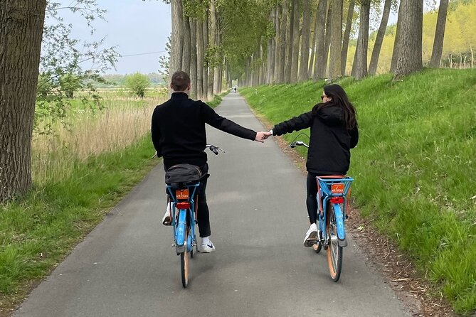 BikeTour Bruges & Damme in Spanish and English - Returning through Bruges and visiting De Halve Maan