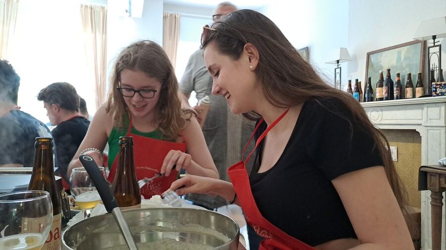 Bruges: Belgian Waffle-Making Workshop with Beer Tasting - The hosts make the 90 minutes work