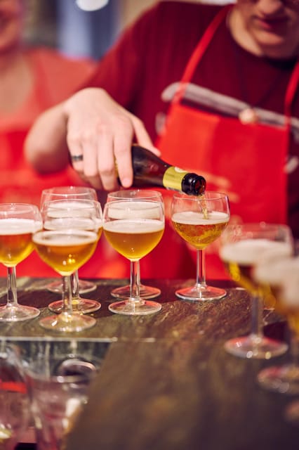 Brussels: Belgian Waffle Making Workshop with Beer Tasting - The opening beer tasting