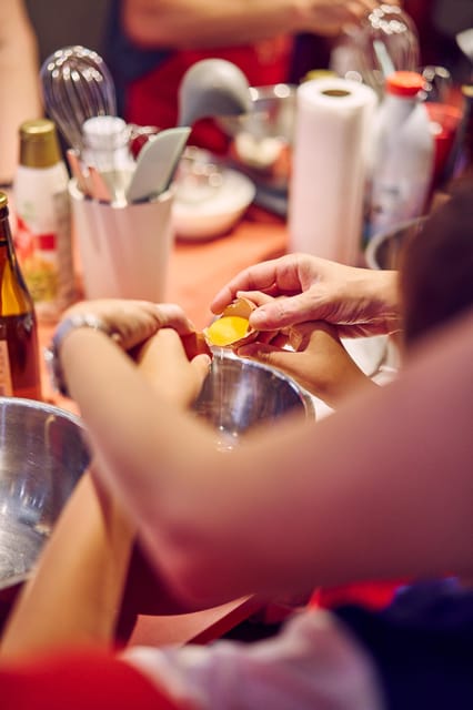 Brussels: Belgian Waffle Making Workshop with Beer Tasting - Mixing batter with beer at your station