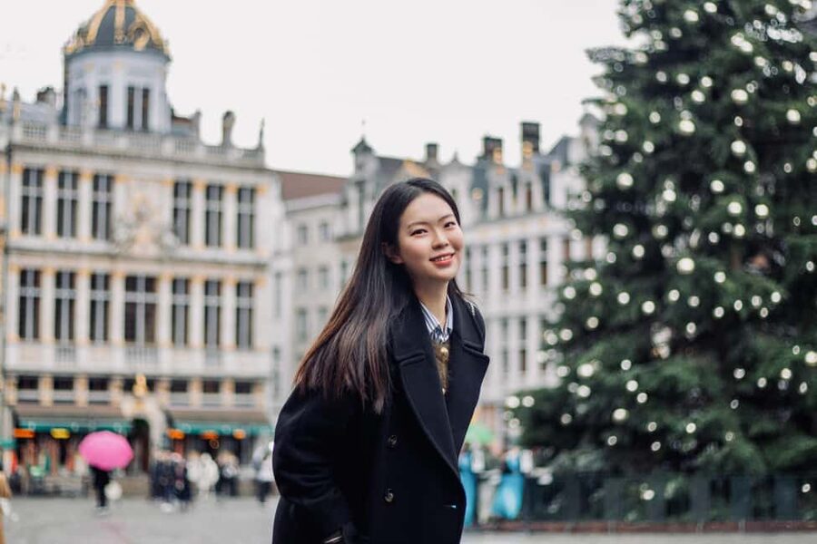 Brussels City Photoshoot With a Professional Photographer - Mont des Arts adds views and a more open setting