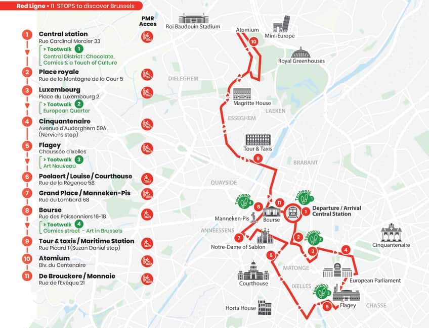 Brussels: Hop-On Hop-Off Bus Tour - Central Station and Place Royale: the best starting points