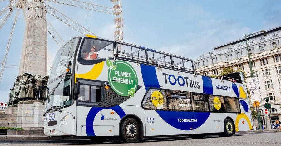 Brussels: Hop-On Hop-Off Bus Tour& Belgian Beer World Museum - Stop 2: Place Royale and Brussels on a grand scale