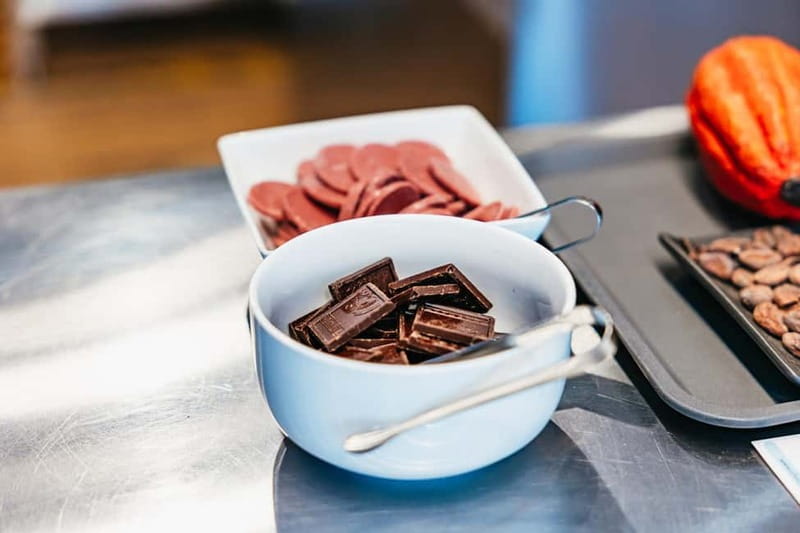 Brussels: Make Your Own Chocolates Workshop with Tastings - Champagne, aprons, and the first cacao tasting