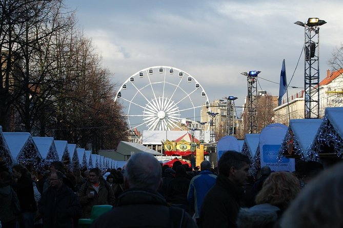 Brussels Private & Personalized Christmas Tour with a Local Guide - Winter Wonders with chalets, ice, and a giant tree