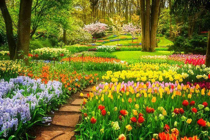 Delft and Keukenhof Gardens Tour from Brussels - Three hours inside Keukenhof