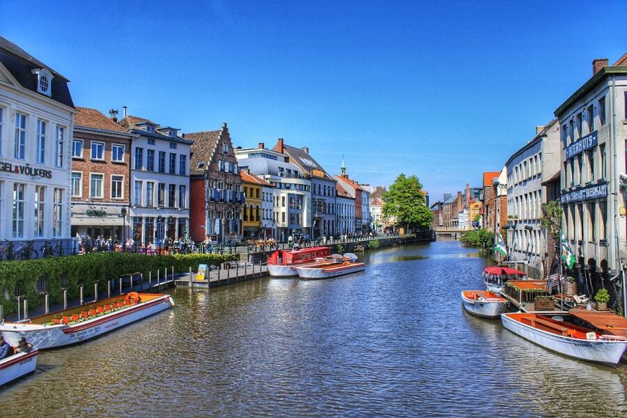 Ghent: Guided Walking Tour and Canal Boat Trip - Graslei and the old trading quays