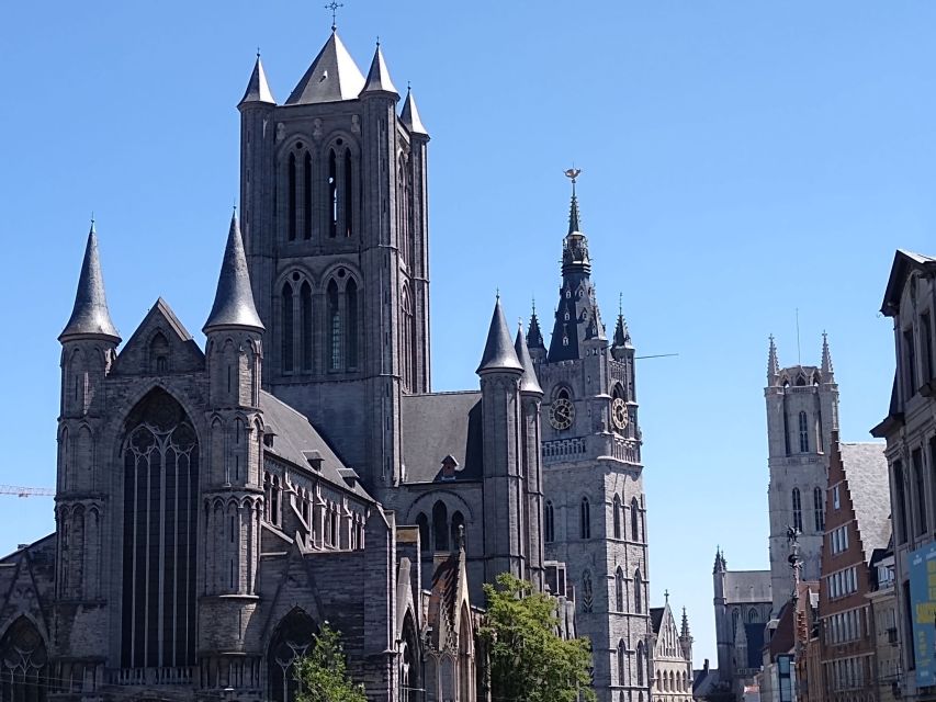 Ghent: Private Tour in Historical Center - St Michael’s Bridge and the famous three-tower view