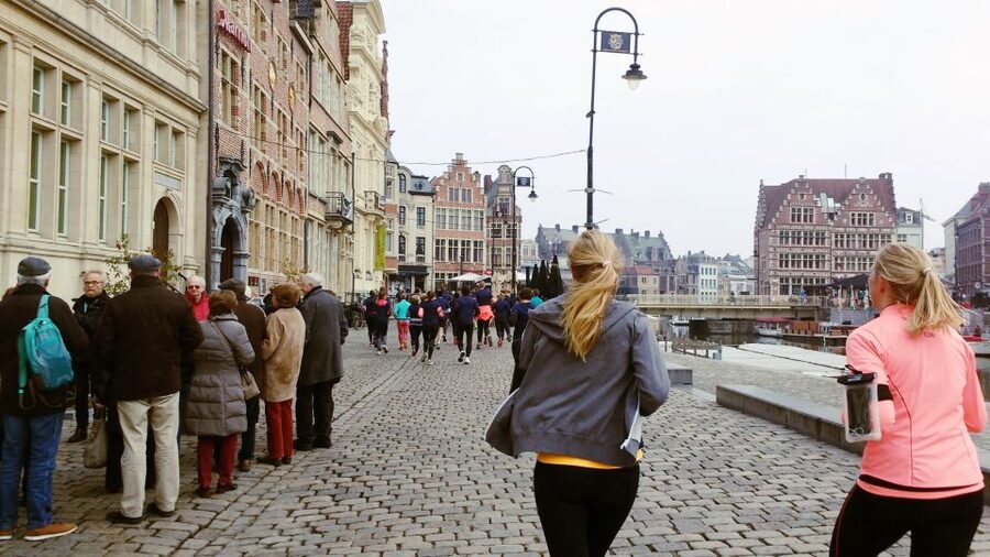 Ghent Running and Sightseeing Tour - From medieval trade at Korenlei and Graslei to the city’s beginnings