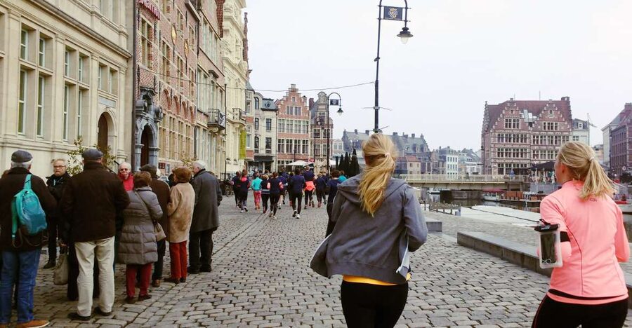 Ghent Running and Sightseeing Tour - Graffiti Street brings a change of mood