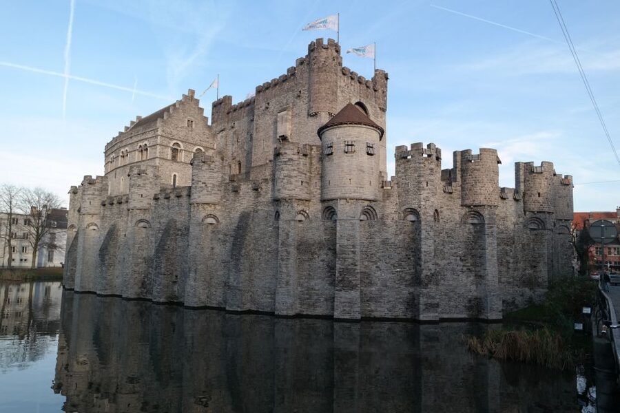 Ghent: Walking Tour from Friday Market to the Cathedral - Ghent’s three towers from the old harbor