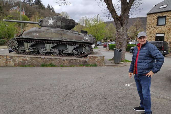 Historic Battle of the Bulge Sites Tour from Brussels - Bastogne’s main square, Sherman tank, and local lunch