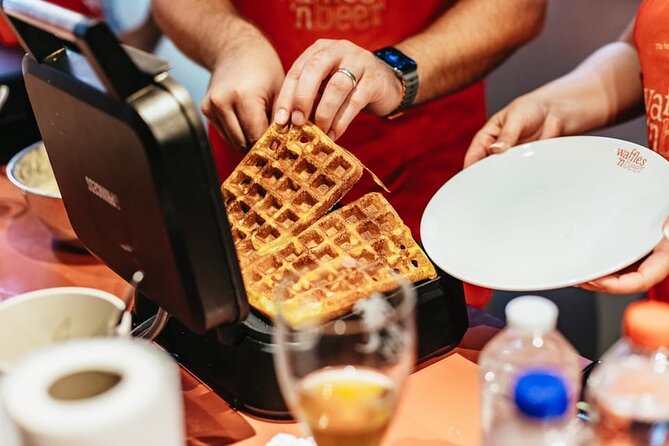 The Waffles 'n Beer Workshop in Ghent Centre - Choosing a beer for the waffle batter