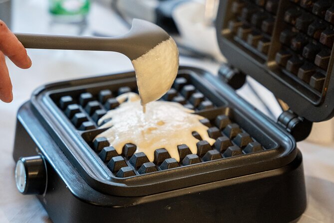 The Waffles 'n Coffee Breakfast in Bruges Centre - Making Your First Waffle at Hoogstraat 10