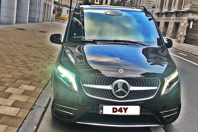 Transfer Brussels Airport --> Brussels MB V Class 7 PAX (ONE WAY) - From Zaventem arrivals to central Brussels