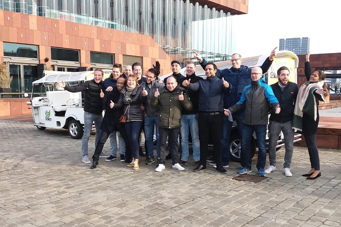 TukTuk Tour through historic Antwerp 2.5h - The Medieval Vleeshuis Entrance